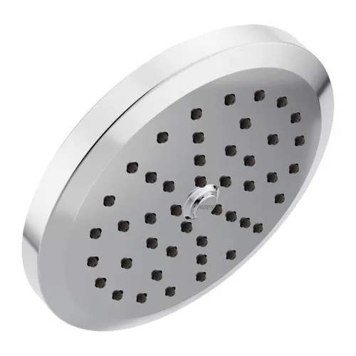Moen Greenfield 6-3/4in One-Function Rainshower Spray Head with Immersion Technology, LifeShine, 2.5 GPM, Chrome - S178