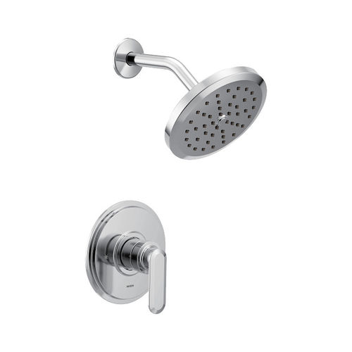 Moen Greenfield M-Core 3-Series Single-Handle Shower Faucet with 6-3/4" Rainshower, One-Function, 2.5 GPM, Lever Handle, Immersion, Chrome - UT33322