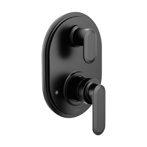 Moen Greenfield M-CORE 3-Series Valve Trim w/ Transfer, Lever Handles, Matte Black - UT33341BL