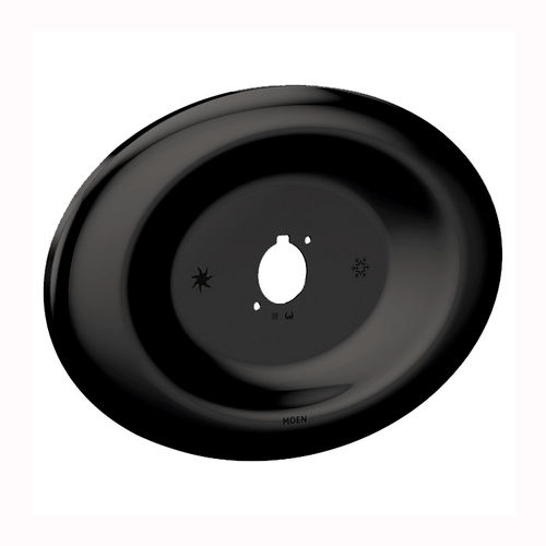 Moen Matte Black Remodel Shower Escutcheon for One Handle Tub and Shower Faucets - 178755BL