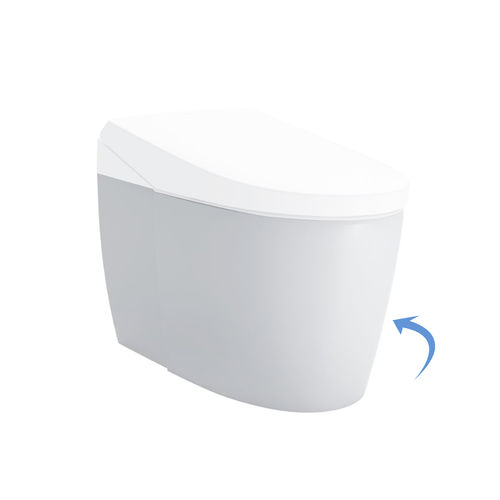 TOTO Neorest AS One-Piece Skirted Toilet, Elongated, Universal Height, 1.0 GPF / 0.8 GPF, Cotton White - CT8551CUMFG#01