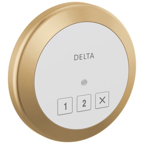 Delta SteamScape Classic System Exterior Steam Control with 4in Champagne Bronze Trim Ring, Lumicoat Technology, 2-User Presets - 5CN-220R-CZ-PR