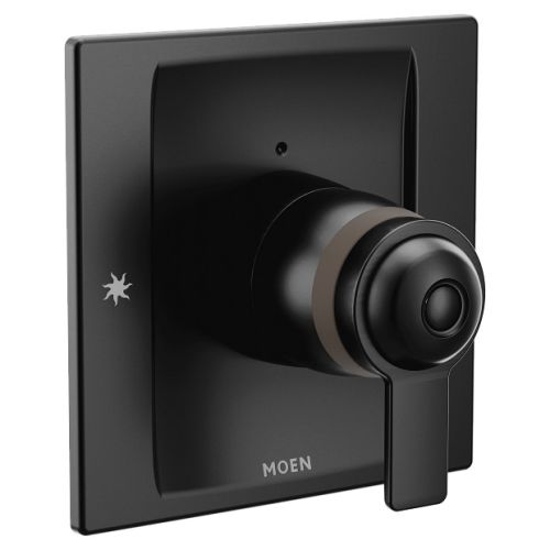 Moen 90 Degree ExactTemp Single-Handle Valve Trim, Lever Handle, Matte Black - TS3100BL