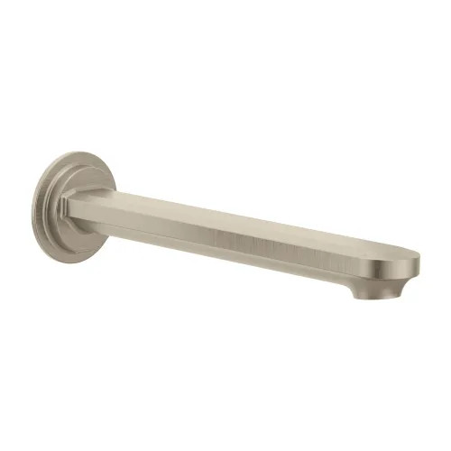 Moen Greenfield 10in Ultra Thin Single-Function Non-Diverting Brushed Nickel Tub Filler with M-PACT Common Valve System, 1/2-inch Connection - TF4326BN