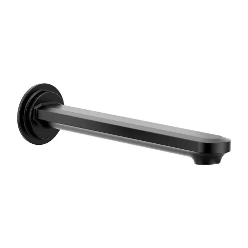 Moen Greenfield 10in Ultra Thin Single-Function Non-Diverting Matte Black Tub Filler with M-PACT Common Valve System, 1/2-inch Connection - TF4326BL