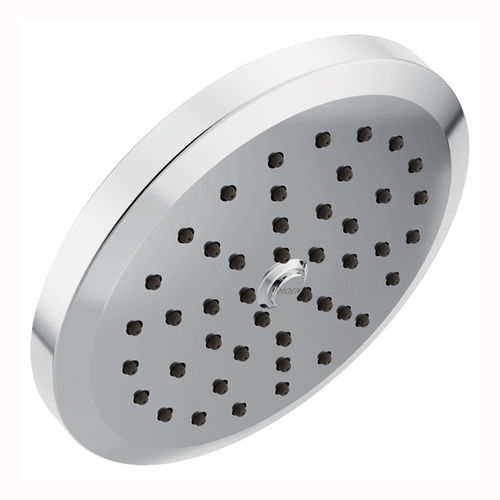 Moen Greenfield 6-3/4in Eco-Performance One-Function Rainshower Spray Head with Immersion Technology, LifeShine, 1.75 GPM, Chrome - S178EP