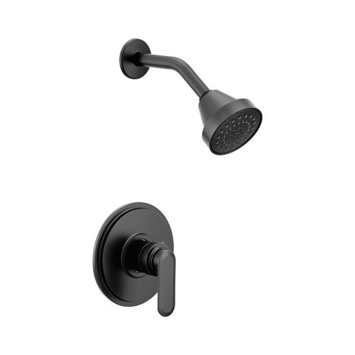 Moen Greenfield M-Core 2-Series Single-Handle Shower Faucet, One-Function, 1.75 GPM, Lever Handle, Eco-Performance, Matte Black - UT2322EPBL
