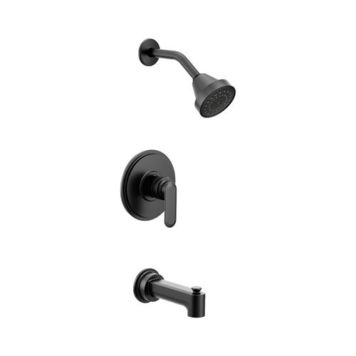 Moen Greenfield M-Core 2-Series Tub/Shower Faucet 1.75 GPM, 1-Function, Single Lever Handle, Eco-Performance, Matte Black - UT2323EPBL