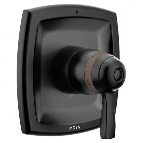 Moen Voss ExactTemp Single-Handle Valve Trim, Lever Handle, Matte Black - T4691BL