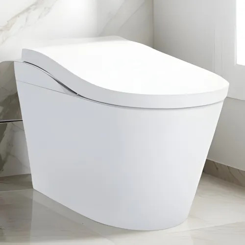 TOTO Neorest LS Smart Toilet with WASHLET Bidet Seat, 1.0/0.8 GPF, Cotton White w/ Silver - MS8732CUMFG#01S