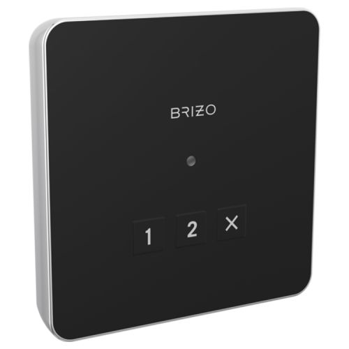 Brizo Mystix 3-7/8in Polished Chrome Linear Square Exterior Control with LED Indicator, Lumicoat Technology - 8CN-220L-PC-L