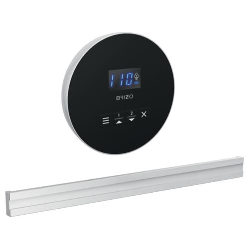 Brizo Mystix 4in Round-Shaped Polished Chrome Steam Control Kit with Programmable Time and Temperature, Lumicoat Technology - 8CB-250R-PC-L