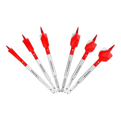 Diablo Demo Demon 6-Piece  6in Spade Bit Set with 1/4in Hex Shank for Nail-Embedded Wood - DSPD4920-S6