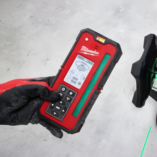 Milwaukee Green Rotary Laser Remote Control & Receiver, 1000' Diameter Working Range - 3712 