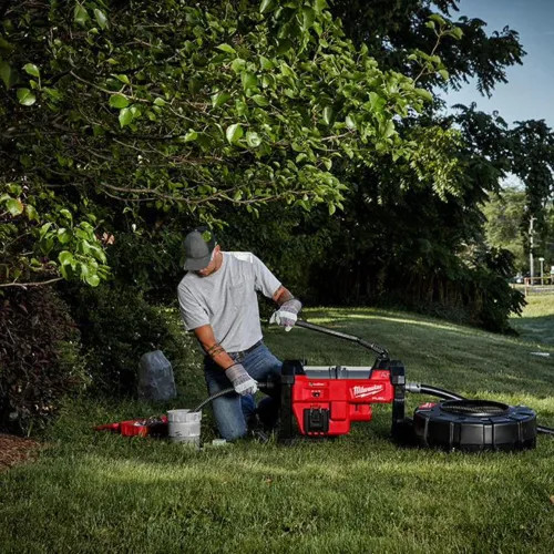 Milwaukee M18 FUEL Sewer Sectional Machine with CABLE-DRIVE 1-1/4" Kit - 2871A-22