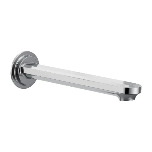 Moen Greenfield 8.82 Inches Ultra Thin Single-Function Non-Diverting Chrome Tub Spout with M-PACT Common Valve System, 1/2-inch Connection Size - TF4326