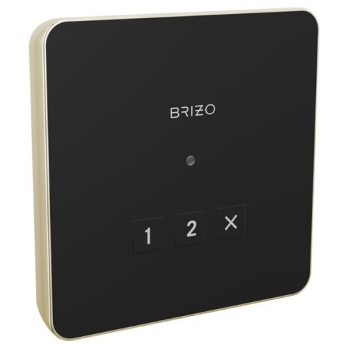 Brizo Mystix 3-7/8in Polished Nickel Linear Square Exterior Control with LED Indicator, Lumicoat Technology - 8CN-220L-PN-L