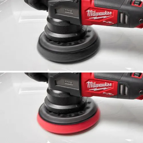 Milwaukee 2-Piece 5" Foam Light Cutting and Polishing Pad for M18 FUEL 15mm and 21mm Random Orbital Polishers, Works with 5" Hook and Loop Backing Plates - 49-36-0603