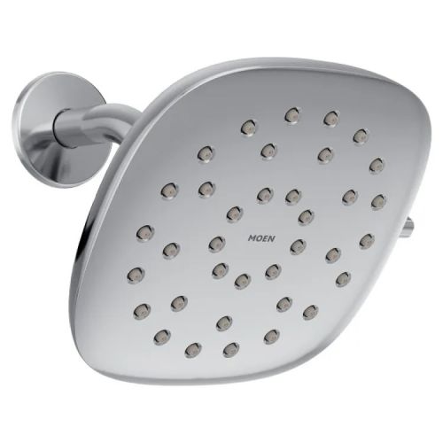 Moen Verso 7in Square Chrome Infiniti Dial Rainshower Head, Eco-Performance, 1.75 GPM - 220R5EP