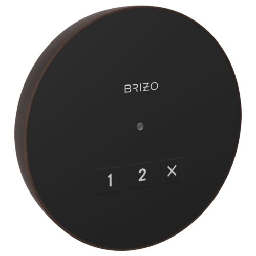 Brizo Mystix 4-1/8in Venetian Bronze Round Exterior Control with LED Indicator - 8CN-220R-RB