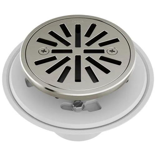 Delta 4" Tile-In Round Shower Drain, Stainless - DT061411-SS