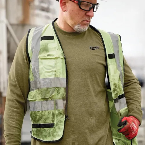 Milwaukee Extra Large Green Cotton/Polyester Long-Sleeve Hybrid Work T-Shirt - 604GN-XL 