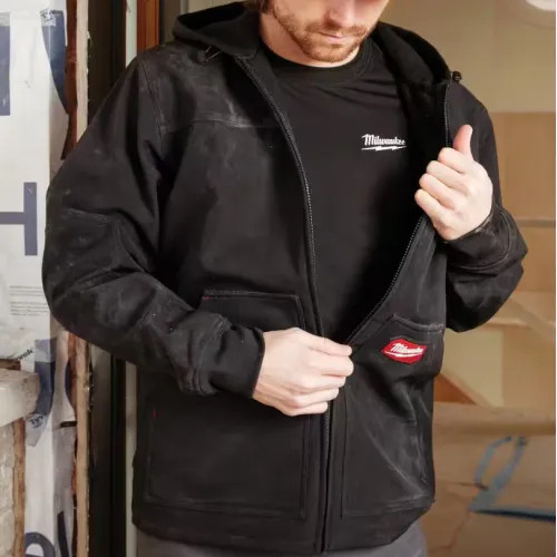 Milwaukee Men's 2XL Black FREEFLEX Softshell Hooded Jacket - 312B-2X