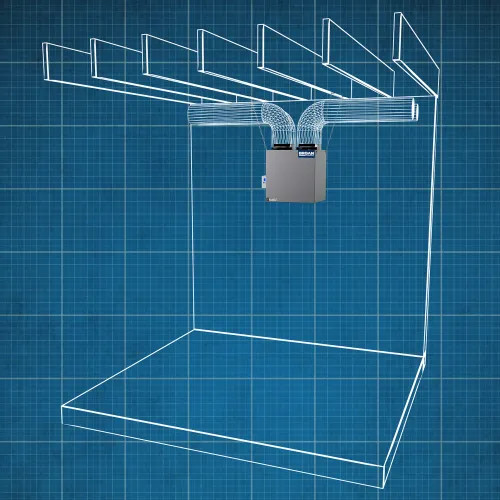 Broan-NuTone AI Series Heat Recovery Ventilator (ERV) with up to 150 CFM - B150H75NT