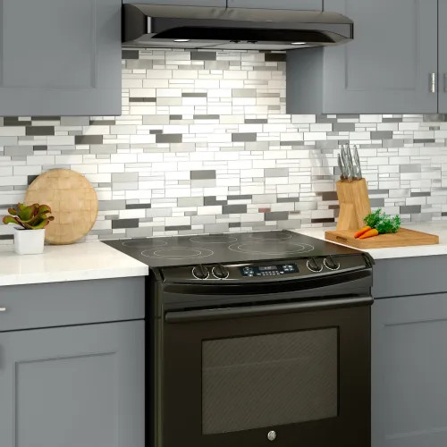 Broan-NuTone Alta 1 Series 36-inch Convertible Under-Cabinet Range Hood, Black - ALT136BL 