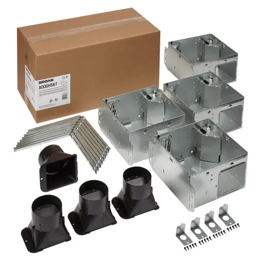   Broan-NuTone Flex Series Ventilation Fan Light Housing Pack with Flange Kit - A000HSKT 