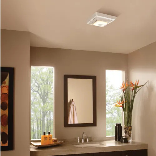 BROAN-NUTONE SPK80L ECONOMY SERIES 80 CFM BLUETOOTH VENTILATION FAN WITH LED LIGHT, 2.5