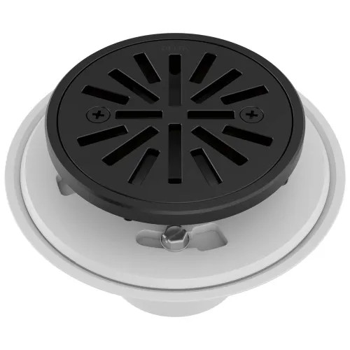 Delta 4" Tile-In Round Shower Drain, Matte Black - DT061411-BL