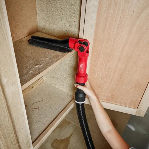 Milwaukee AIR-TIP Low-Profile Pivoting Brush Tool Wet/Dry Vacuum Attachment - 49-90-2027
