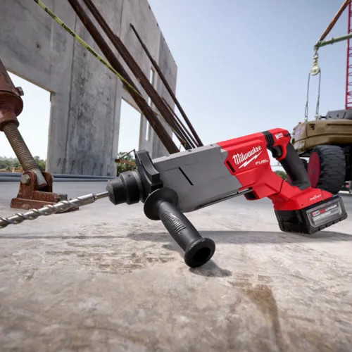  Milwaukee M18 FUEL 1-1/4" SDS Plus D-Handle Rotary Hammer Kit with ONE-KEY, (2) XC6.0 Battery, Rapid Charger, Grease Tube, and Carrying Case - 2916-22