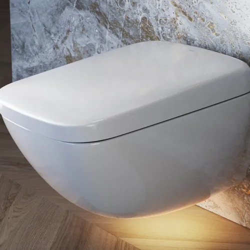 TOTO Neorest WX1 Wall-Hung Toilet with WASHLET, Auto-Open/Close, 1.2/0.8 GPF, Auto-Flush, Cotton White - CWT9538CEMFG#01