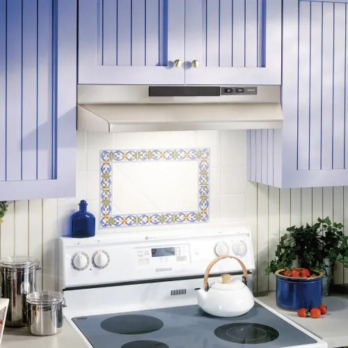 Broan-NuTone 30-Inch Convertible Under-Cabinet Range Hood With Easy Install System, 260 CFM, Stainless Steel - BUEZ330SS