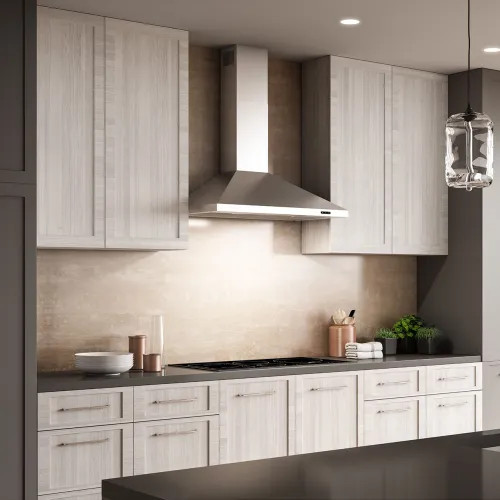 Broan-NuTone Elite 36-Inch Pyramidal Chimney Range Hood, 460 CFM, Stainless Steel - EW4836SS