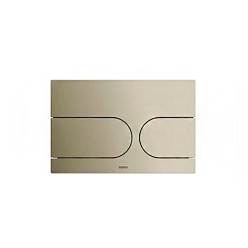 TOTO NEOREST Brushed Nickel Rectangle Push Plate for In-Wall Tank Unit, Dual Button - YT990#N 