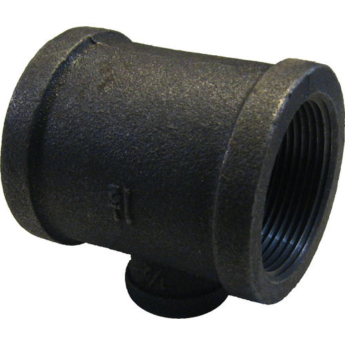 1-1/2"x1-1/2"x1/2" Black Iron Tee