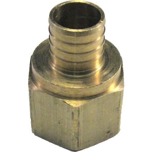 1 Inch PEX Female Adapter, Brass Construction