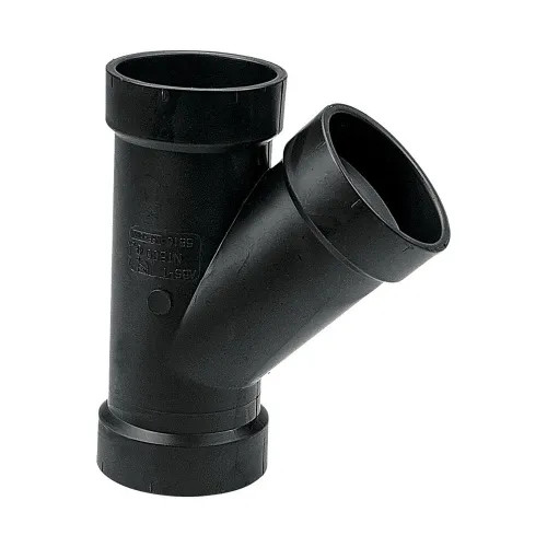 2" ABS DWV (Drain Waste and Vent) Wye - Hub x Hub x Hub