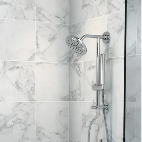 Moen 6-3/4" Single-Function Round Rain Showerhead with Immersion Technology, Eco-Performance, Self-Pressurizing, 1.5 GPM, Chrome - S176EP15