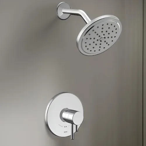 Moen Align 7" Raincan Shower Faucet, Lever Handle, Single Function, M-Core 4, Thermostatic Cartridge, 1.75 Gpm, Chrome - UT4292EP