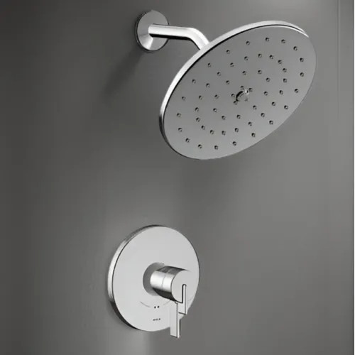 Moen CIA 10" Raincan Shower Faucet, Lever Handle, Single Function, M-Core 4, Thermostatic Cartridge, 1.75 GPM, Chrome - UT4362EP