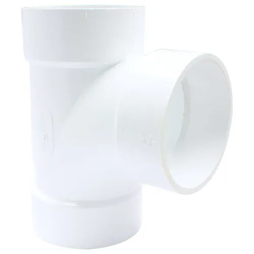 1-1/2" PVC Sanitary Tee DWV (Drain Waste and Vent) - Hub