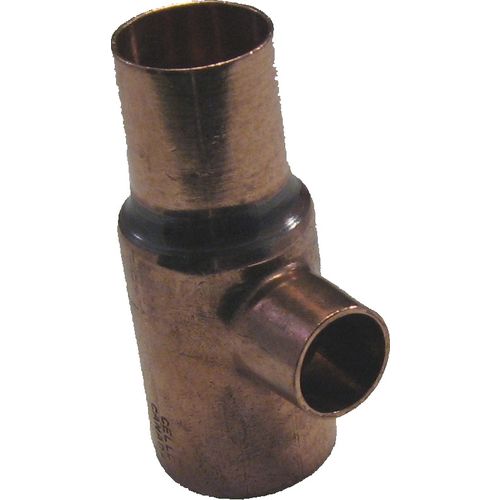 1" x 3/4" x 1/2" Copper Tee