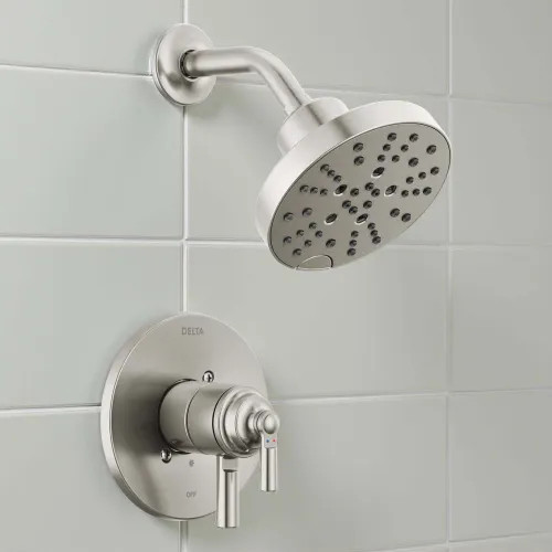 Delta Saylor Monitor 17 Series Shower Trim, Touch-Clean, ADA-Compliant, 1.75 GPM, Stainless - T17235-SS