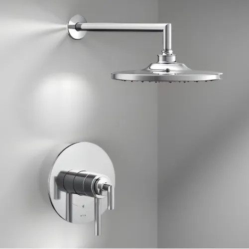 Moen Arris 10" Raincan Shower Faucet, Single function, Lever Handles, M-Core 4, Thermostatic Cartridge, Chrome - UTS42002EP