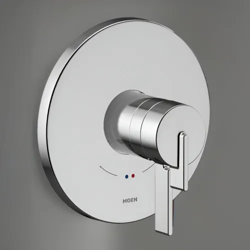 Moen CIA Two-Handle Valve Only Trim w/ Flow Control and Temperature Adjust, Lever Handle, M-Core 4, Thermostatic Cartridge, Chrome - UT4361
