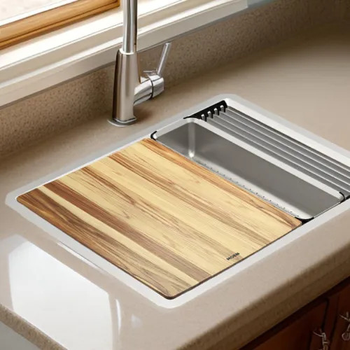 Moen Luxe Chef Workstation System Cutting Board, Acacia Wood - GA781